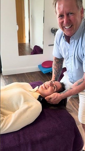 Cervical spine adjustment #osteopathy #chiropractor #physiotherapist in