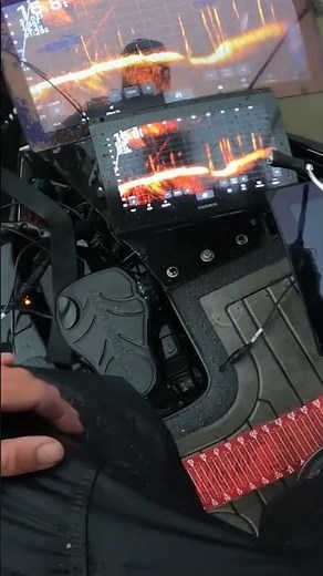 Storm fishing in lightning