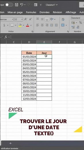 Excel Fonction TEXTE Permet D' Extraire Le Jour d'Une Date Facilement