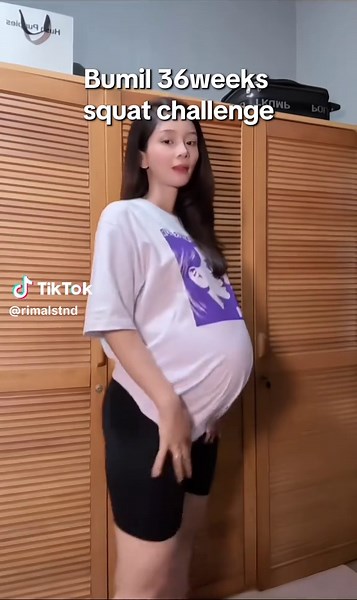 Squat Challenge for Pregnant Moms at 36 Weeks