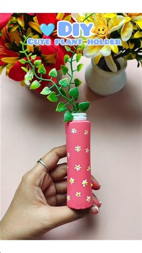 waste powder box easy plant holder craft idea ✨💜😍