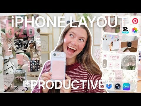 what's on my iphone air! 📱 *best iOS 26 setup for productivity + motivation* (meet my WORK phone!)