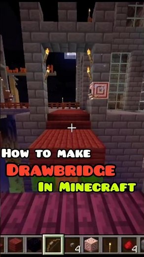 How to make Drawbridge in Minecraft