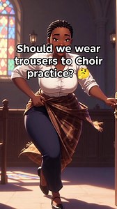 🤔💬 What’s your take, Choristers? Some choirs still don’t allow ladies to wear trousers to choir practice. So you’ll see our hardworking sisters rushing from work, still in their corporate trousers, quickly tying a wrapper around their waist before entering the church. But what’s the point, really? Should trousers still be seen as “unfit” for choir practice? Do you support allowing ladies to wear them, or not? And be honest, does your choir permit trousers? Drop your thoughts below 👇🎤 #NaijaC