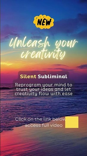 Silent Subliminal to Unleash Your Creativity | Positive Affirmations for Creative Flow