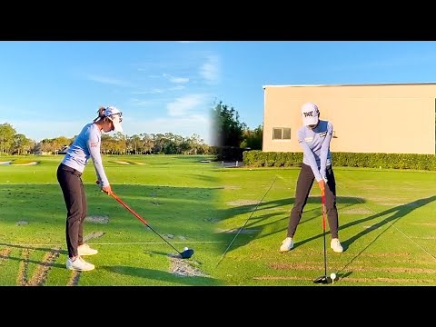 LYDIA KO GOLF SWING 2021 - IRON & DRIVER - SLOW MOTION 240FPS HD