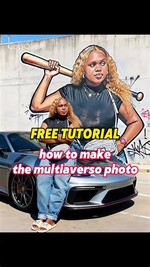 How to make the Multiaverso photo effect with car and baseball bat graffiti! 🎨🚗⚾ Follow this step-by-step AI template tutorial to get the viral filter trend. Multiaverso effect with car and baseball bat graffiti mural, giant street art style` #MultiaversoAIFilter #BaseballGraffiti car video editing and effects car edit effects car video editing tutorial car video effect driving car video effects photo editing car effect car video slowmo effect car videos to use for edits car tiktok trending ef