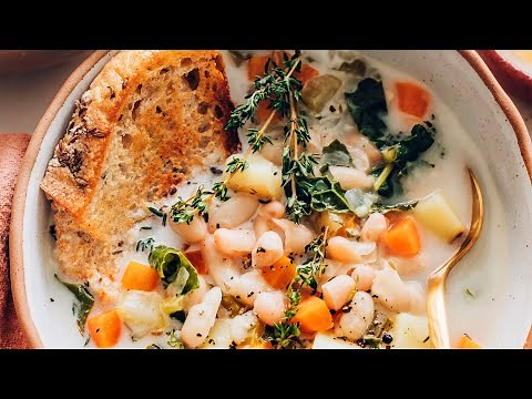 1-Pot Vegan White Bean Soup | Minimalist Baker Recipes