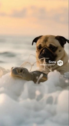 The Pug Who Saved a Turtle… #animalrescue #animal #pugdog #spirits