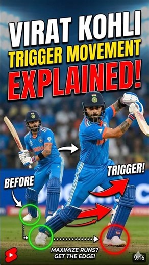 Virat Kohli Trigger Movement Explained 🏏 | Secret Behind Perfect Timing!