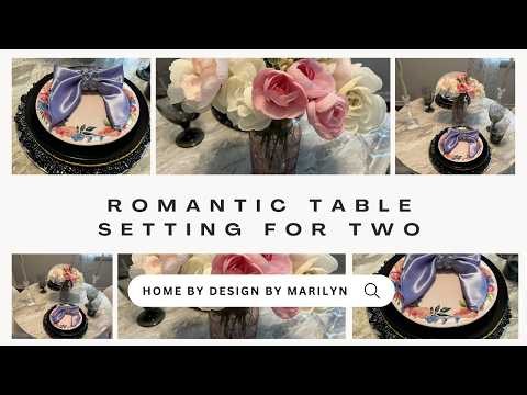 Creating a romantic table setting on a budget