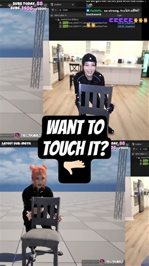 Anybody wanna touch the chair? | #codemiko on #Twitch