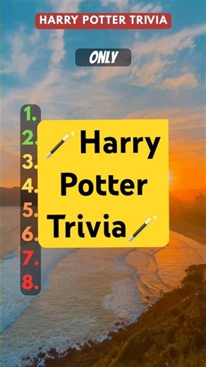 🎯EXTREME🎯 Harry Potter Trivia ##shorts