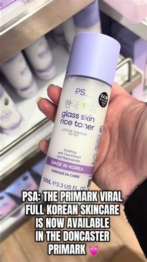 PSA THE GLASS SKIN KOREAN SKINCARE RANGE IS BACK AT PRIMARK💜 #primark #restock #korean #skincare