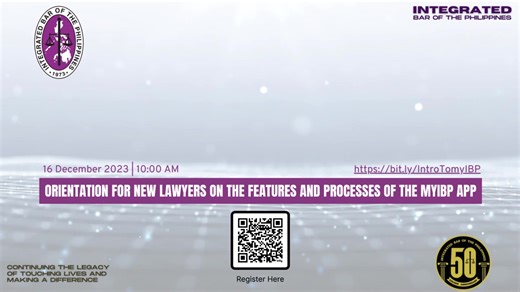 6.5K views · 89 reactions | Good day! The IBP Tech Team will hold a Zoom webinar for new lawyers on the functions and features of the myIBP app on December 16, 2023 at 10AM. We request that the participants register for the event to keep track of the demographic of our respondents and the data and statistics behind them. To register, click here: https://bit.ly/IntroTomyIBP or scan the QR Code found below. Thank you and see you there! | Integrated Bar of the Philippines | Facebook