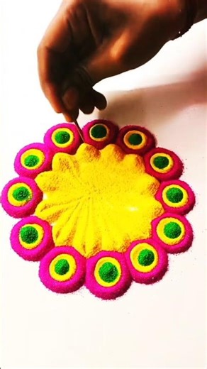 beautiful rangoli design,#rangoli #reels #trending #video #viral