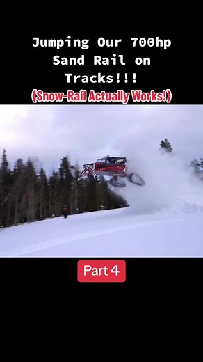 700hp Sand Rail Jumping on Tracks! Snow-Rail Success!