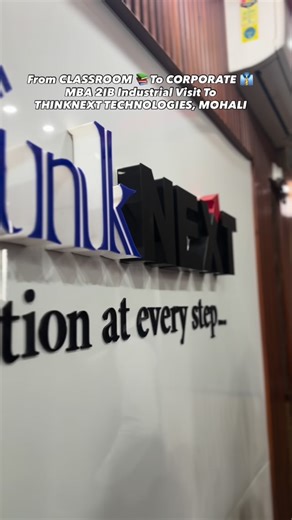 PCTE Faculty of Business Management on Instagram: "From classroom learning to corporate exposure — MBA 2IB students gained practical insights into e-commerce operations, digital platforms, and real-world business processes during an industrial visit to ThinkNext Technologies, Mohali. #IndustrialVisit #MBA2IB #FromClassroomToCorporate #Practical Learning #DigitalBusiness"