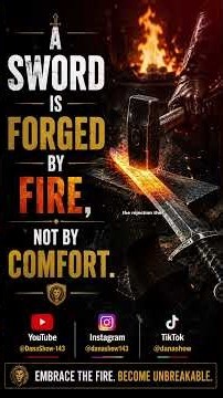 A sword is forged by fire, not by comfort | Dana Show-2026