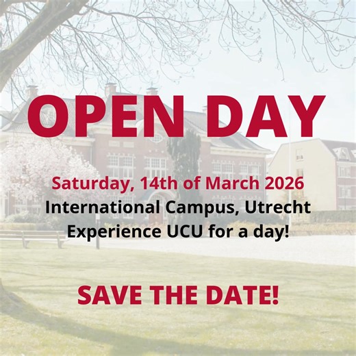Curious about studying at UCU? Join us for our Open Day and experience our international campus in Utrecht for yourself. 📅 Saturday, 14 March 2026 📍 International Campus, Utrecht Meet current students, explore academic tracks, ask your questions, and discover what studying Liberal Arts & Sciences at UCU is really like. 🌍 | University College Utrecht