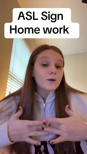 Homework in American Sign Language (ASL)