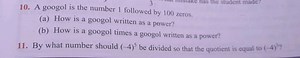 A googol is the number 1 followed by 100 zeros. (a) How is a go... | Filo