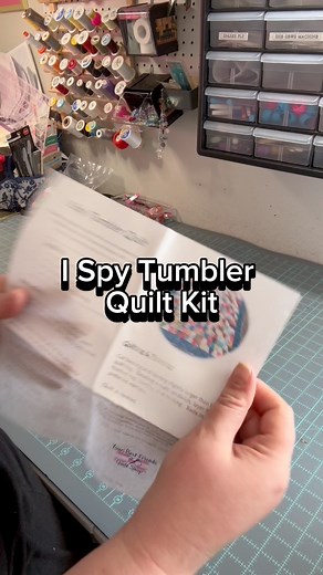 I Spy Tumbler Quilt Kit from Your Best Friend’s Quilt Shop is a GEM! What a fun, EASY project! #ispyquilt #quiltkit #quiltshop #quiltingismytherapy #sewingdiy #sewfun #tumblerquilt Your Best Friends Quilt Shop | She Sews Seams