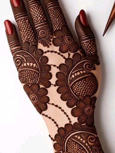 Easy Arabic Mehndi Design for Beginners