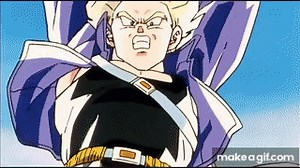 DBZ: Trunks Kills Frieza!! on Make a GIF