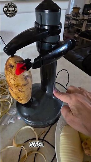 Amazing Potato Peeling Machine Works 🥔 #Satisfying #KitchenGadgets #FoodPrep