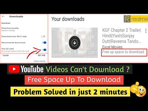 How To Fix Free Up Space To Download Problem | Youtube Video Download Free Up Space Download Errors