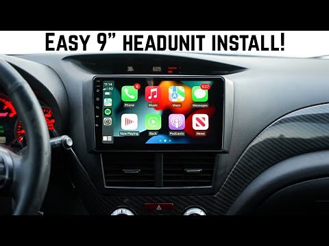 How To: Install 9" iDoing Headunit in an 08-14 Subaru WRX STi | Wireless Carplay/Android Auto