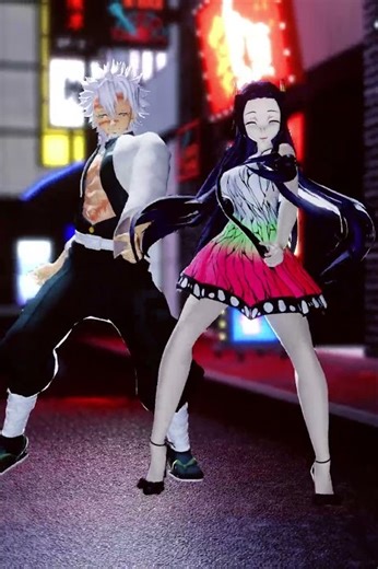 MMD x Demon Slayer - Wannabe X Macarena - MOTION DL #sanemi #kanae #quickmagic