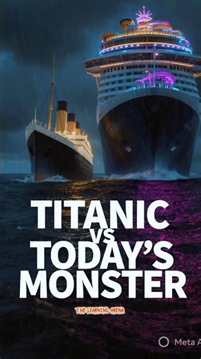 Titanic vs Modern Cruise Ship | Unbelievable Comparison! #titanic #shorts #amazingfacts