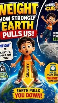 Weight Explained! ⚖️ How Strongly Does Earth Pull You? 🌍 | Class 8 Science