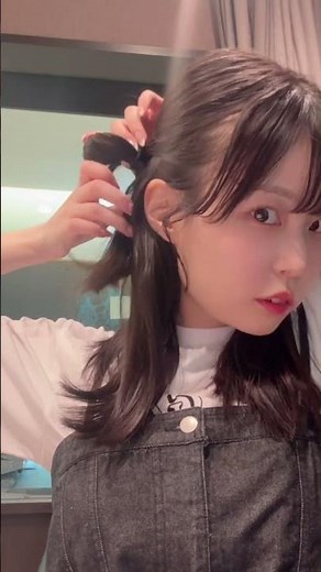 [Time-saving hair] Kurumi-chan hair is cute and can be done anywhere ♡ #Kurumi-chan hair #hair ar...