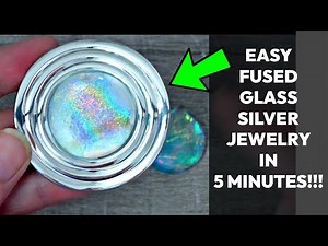 5 Minute Fused Glass Silver Jewelry!!! Unbelievable!!! Must Watch!!!