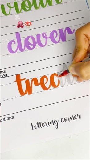 How to do calligraphy for beginners, how to write with brush pen #calligraphy #lettering #art #short