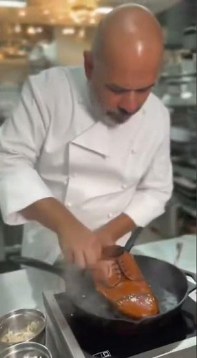 Chef Perfectly Sears a Leather Shoe Like Steak 👨‍🍳 #Shorts