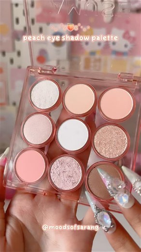 𝙢𝙤𝙤𝙙𝙨 𝙤𝙛 𝙨𝙖𝙧𝙖𝙣𝙜 🎀 on Instagram: "Pretty Peach Eye Colour Palette 🍑 @amuse_global I love this gorgeous peachy spring/summer perfect season eyeshadow palette that’s so well suited for warm tone girlies too ✨ #kbeauty #amuse #peachmakeup #aesthetic #warmtones #makeup #eyeshadowpallete #softgirl #wonyoungism #fyp #viral #trendingreel #makeuplover"