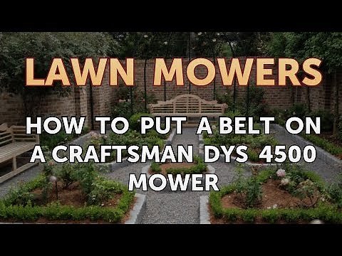 How to Put a Belt on a Craftsman DYS 4500 Mower