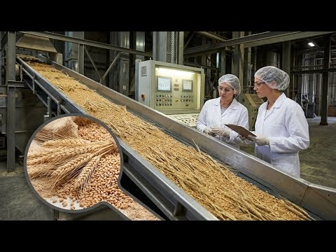 Inside a Modern Wheat Processing Factory