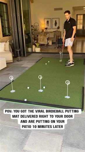 Tour Turf Putting Mats | Experience True Roll and Feel at Home | BirdieBall Golf
