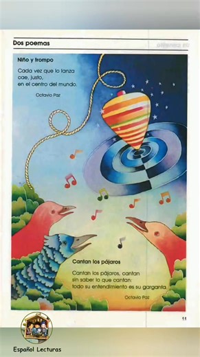 Dos poemas. 1982 tercer grado #primaria #lectura #fblitestyle | Español Lecturas