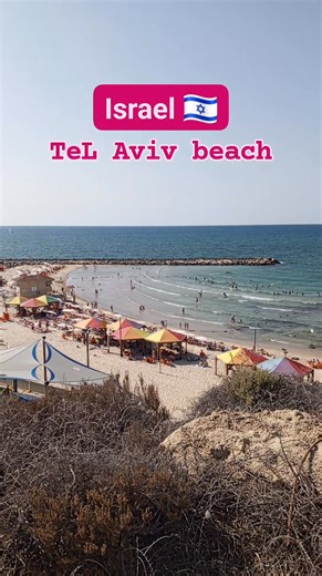 Beautiful beach in Israel 🇮🇱 #reelsvideoシ #reelsviralシ #reelsfbシ #reelsfypシ | Holy Land Travel Vlog