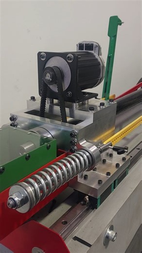 Compression clamping mechanism for the gundrilling, Reaming and cut-rifling machine. This clamp ensures the workpiece remains straight via 100% axial clamping - note the clamping fixtures are in-line with the spindle. No eccentric buckling forces that promote drift during drilling on this machine | Technica Kinetics | Facebook