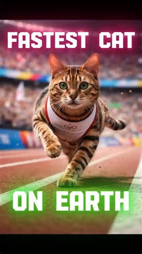 Fastest Domestic Cats on Earth! 🐈‍⬛💨 #cat #catshorts #shorts