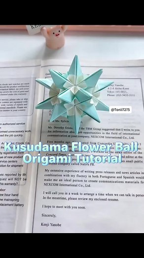Kusudama Flower Ball Origami Tutorial