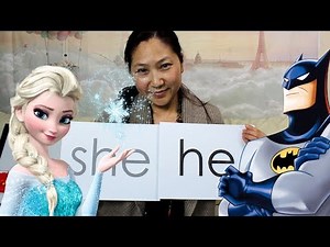 Learning Time! Read & Spell Sight Words: "He and She" - Teaching Video