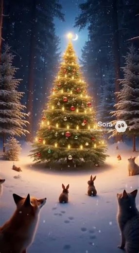 Animals Discover a Magical Christmas Tree | Enchanted Winter Forest